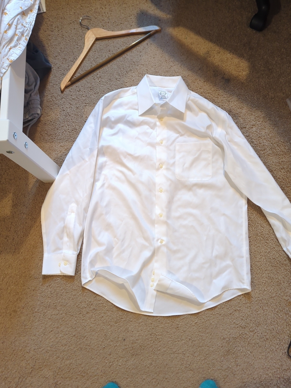 White Pronto Uomo Men's Dress Shirt 15.5 32/33